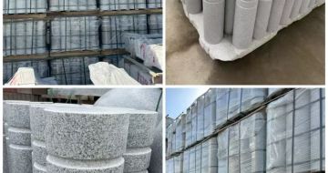 日喀则布 芝麻白花岗岩挡车柱、隔离柱多少钱