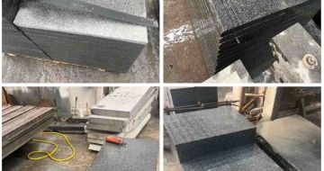 日喀则布 芝麻黑地铺石材