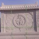 日喀则布 芝麻白花岗岩屏风，照壁，影壁