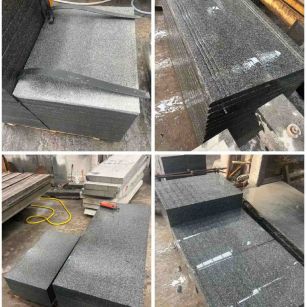 日喀则布 芝麻黑地铺石材