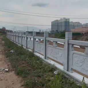 日喀则布 石材河道栏杆