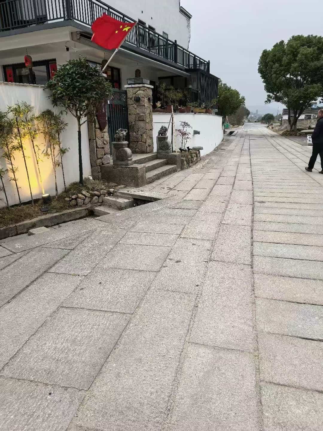 日喀则布仿古石铺装效果