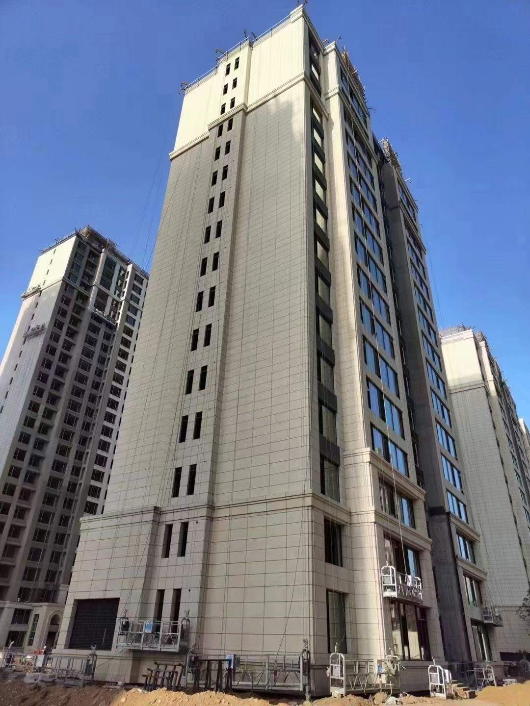 日喀则布黄金麻高端小区，外墙干挂