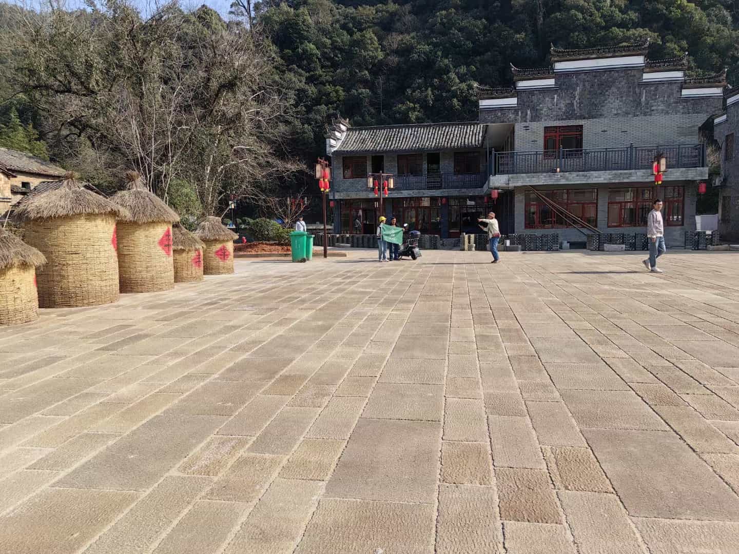 日喀则布仿古石铺装效果