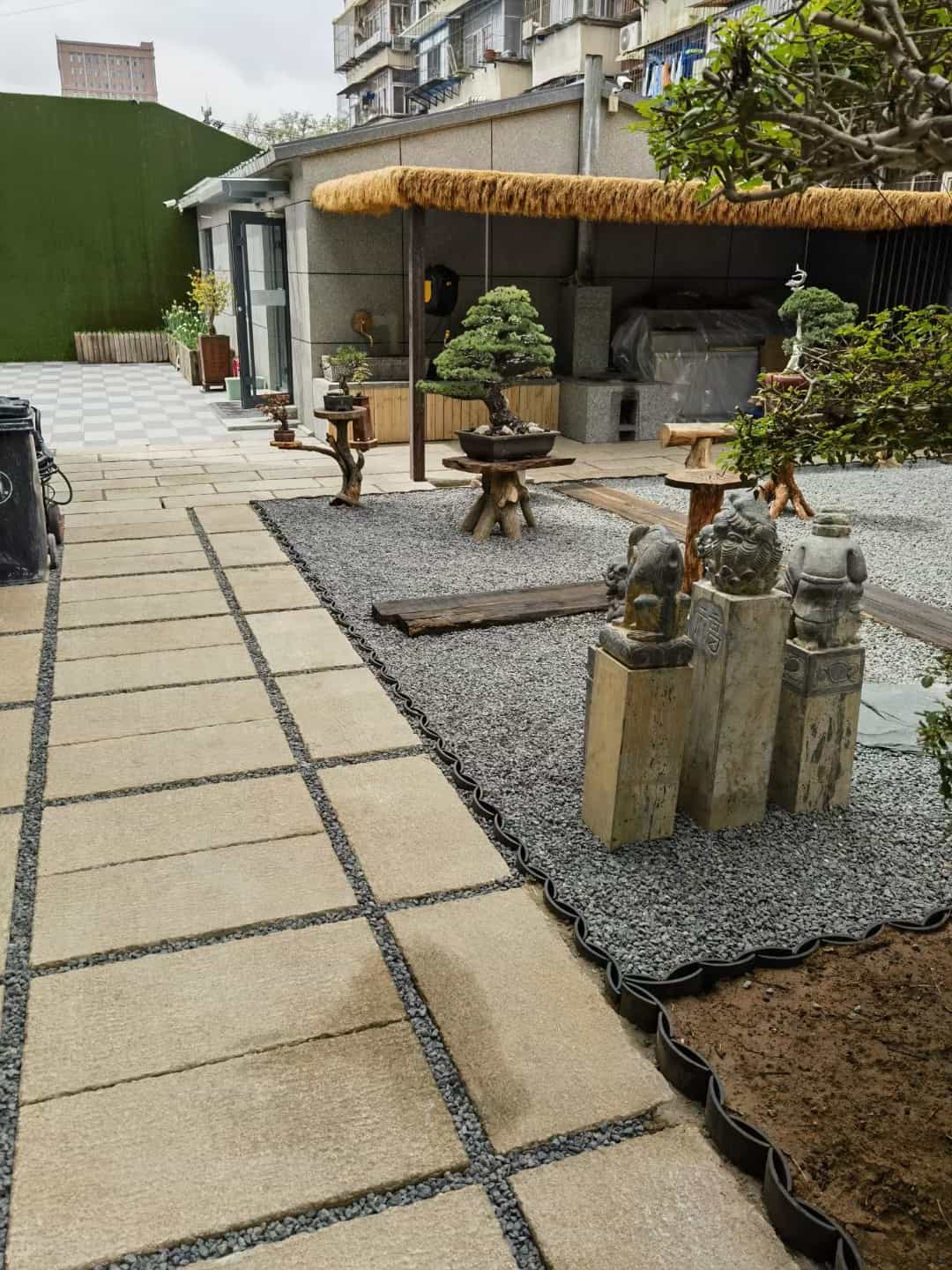 日喀则布仿古石铺装效果