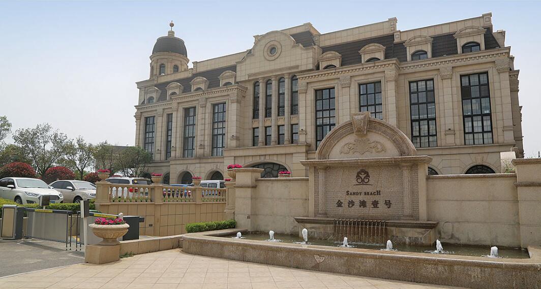 日喀则布花岗岩黄金麻建筑外墙干挂案例
