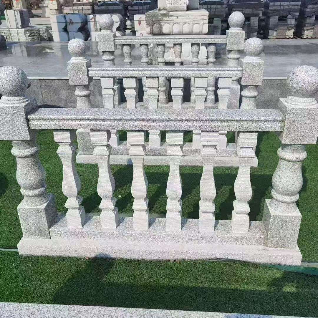 日喀则布 别墅石材栏杆特写